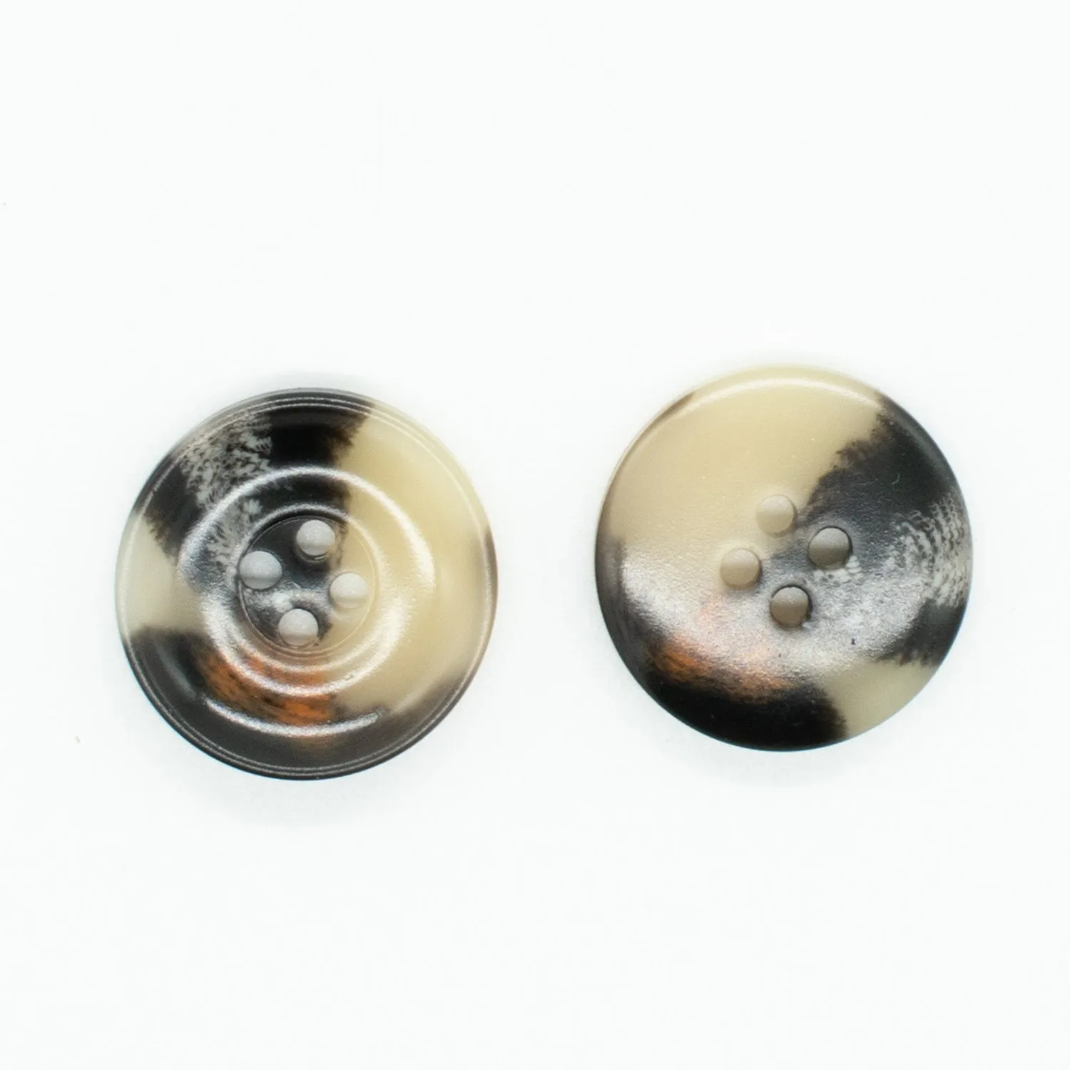 4 Hole Gloss Resin Horn Suit Blazer Button