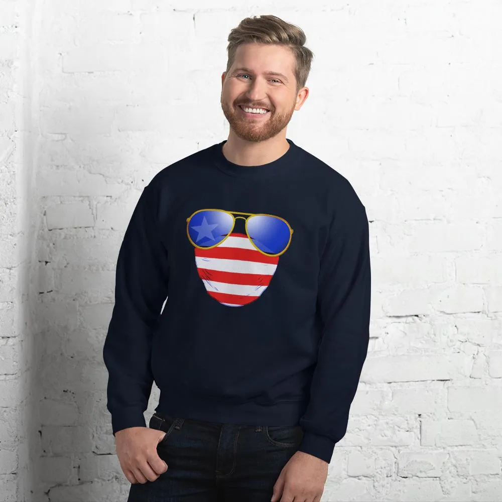 American Dude Abides - Unisex Crew Neck Sweatshirt