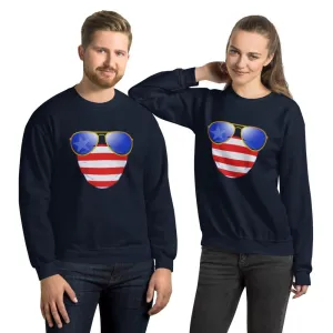 American Dude Abides - Unisex Crew Neck Sweatshirt