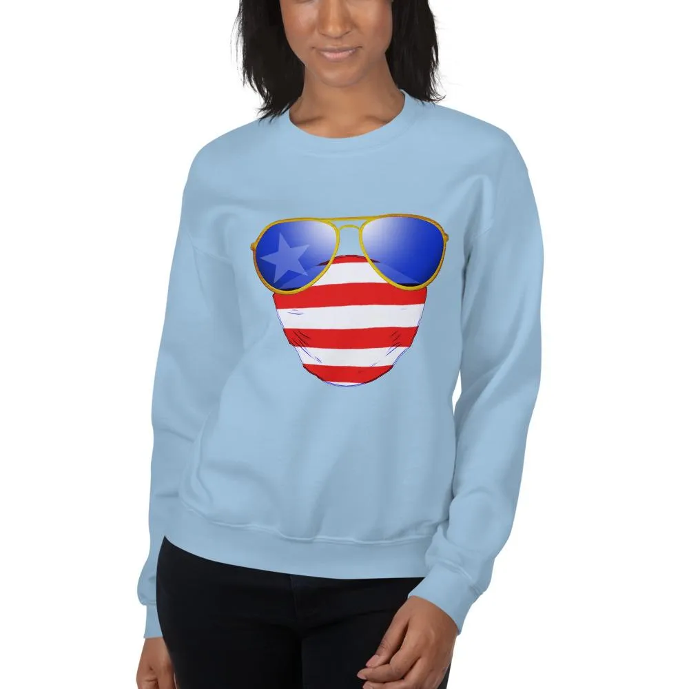 American Dude Abides - Unisex Crew Neck Sweatshirt