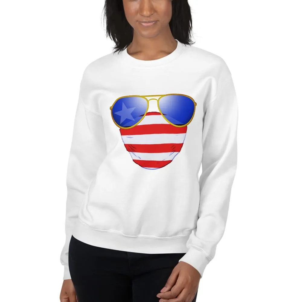 American Dude Abides - Unisex Crew Neck Sweatshirt