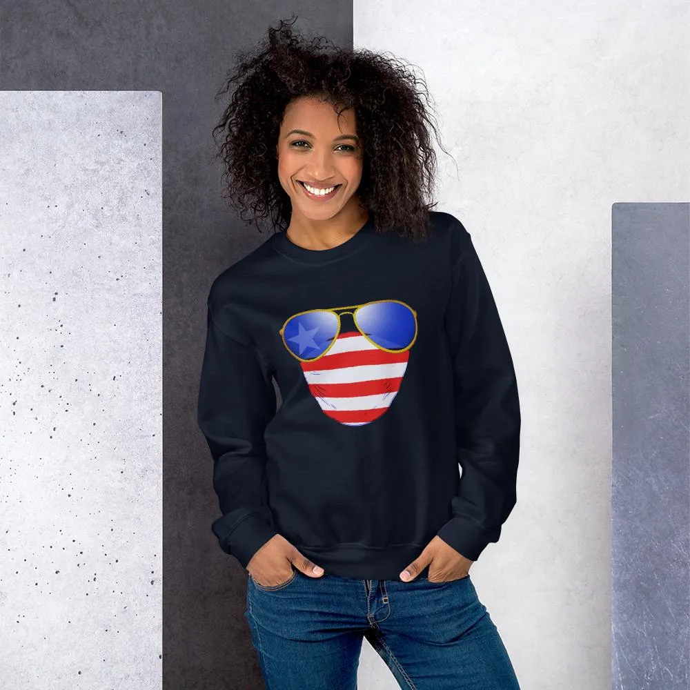 American Dude Abides - Unisex Crew Neck Sweatshirt