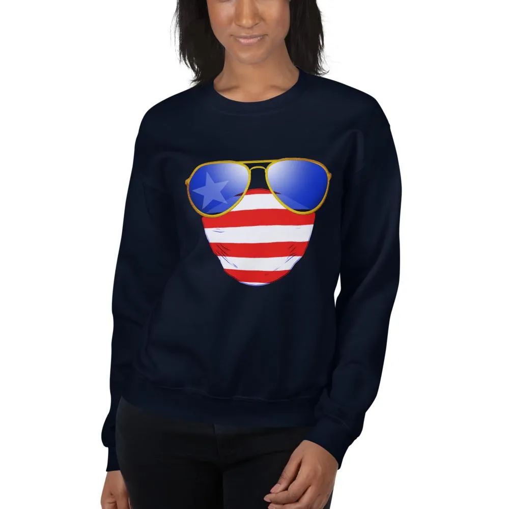 American Dude Abides - Unisex Crew Neck Sweatshirt