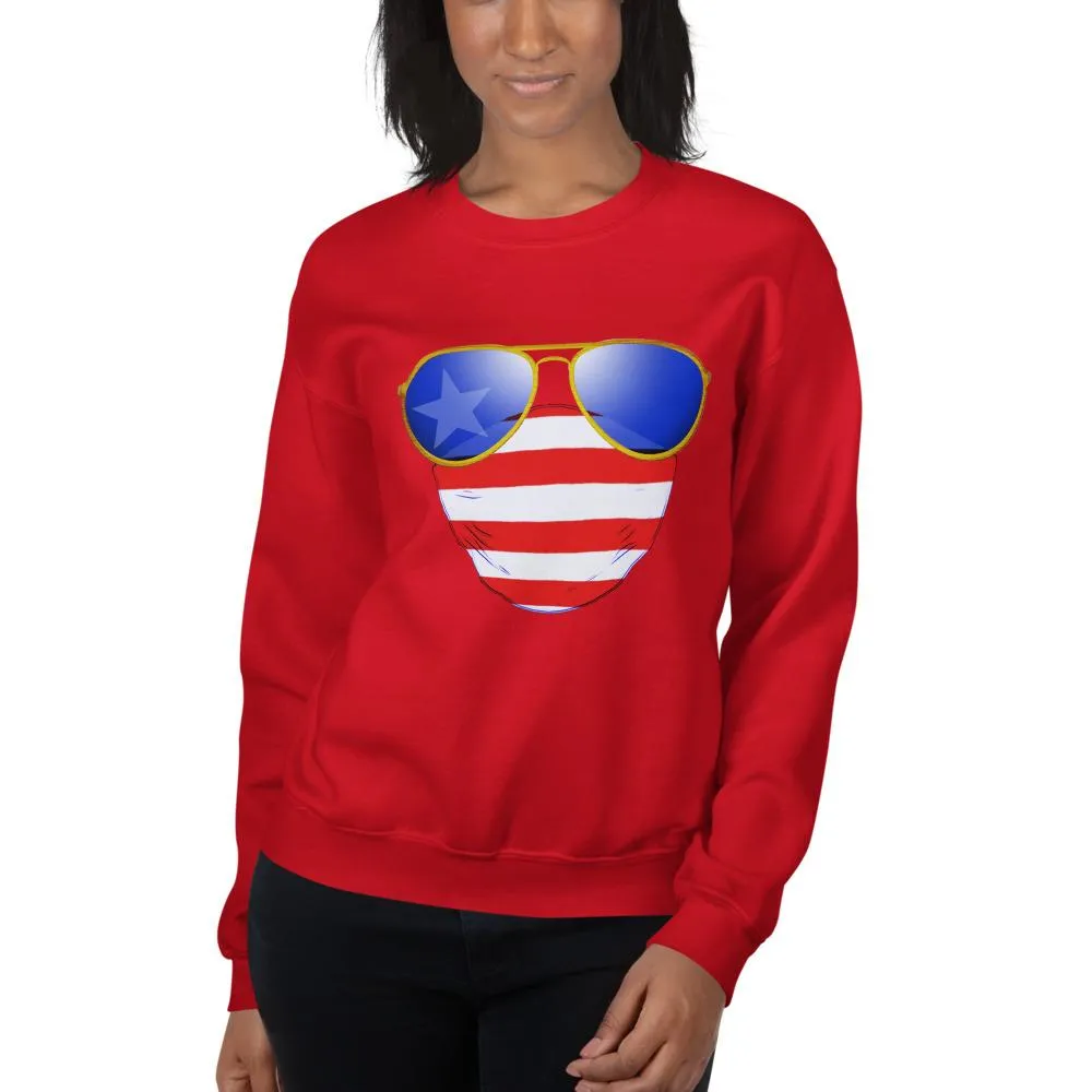 American Dude Abides - Unisex Crew Neck Sweatshirt