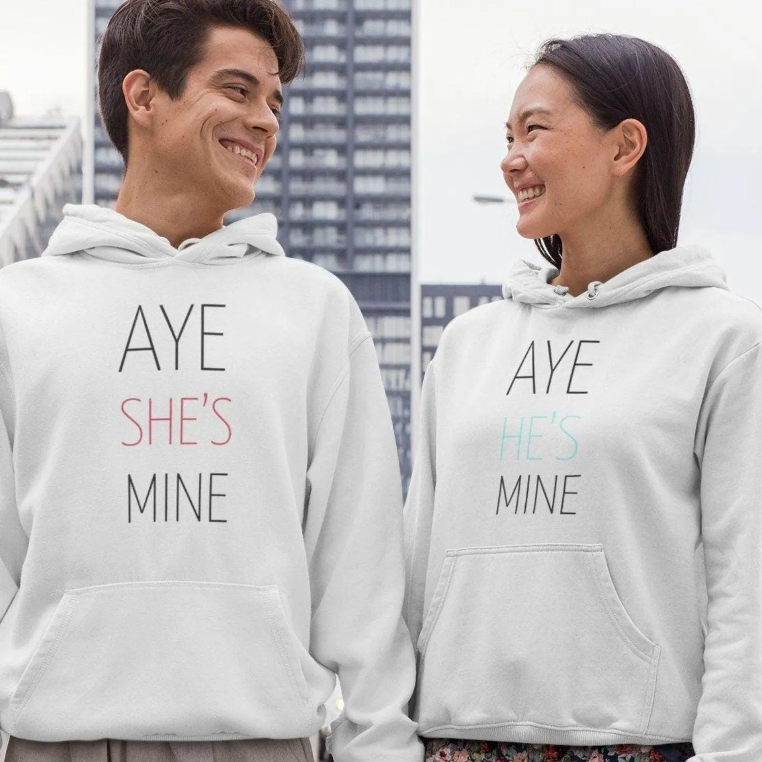 Aye She's Mine & Aye He's Mine: Adorable Matching Set for Couples – Outfits to Love!