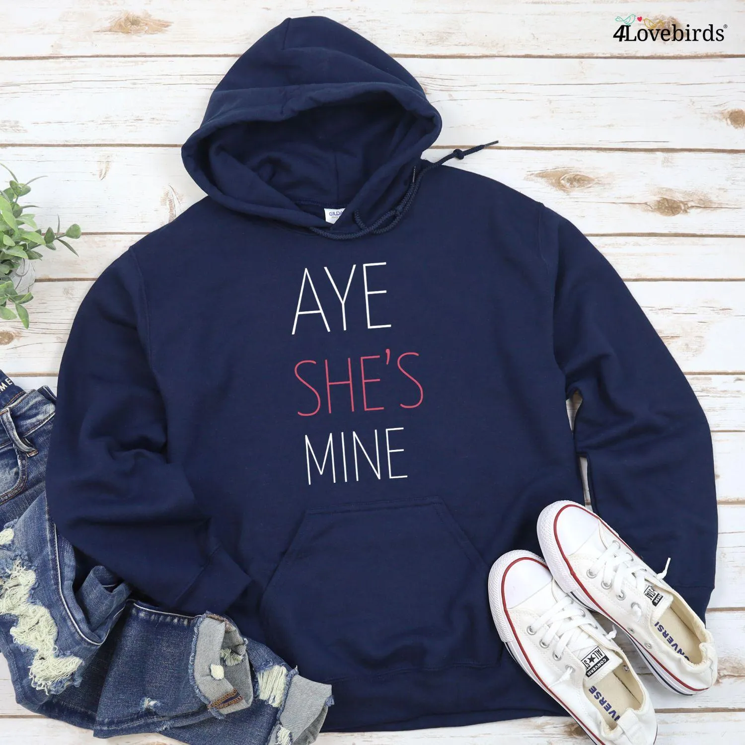 Aye She's Mine & Aye He's Mine: Adorable Matching Set for Couples – Outfits to Love!