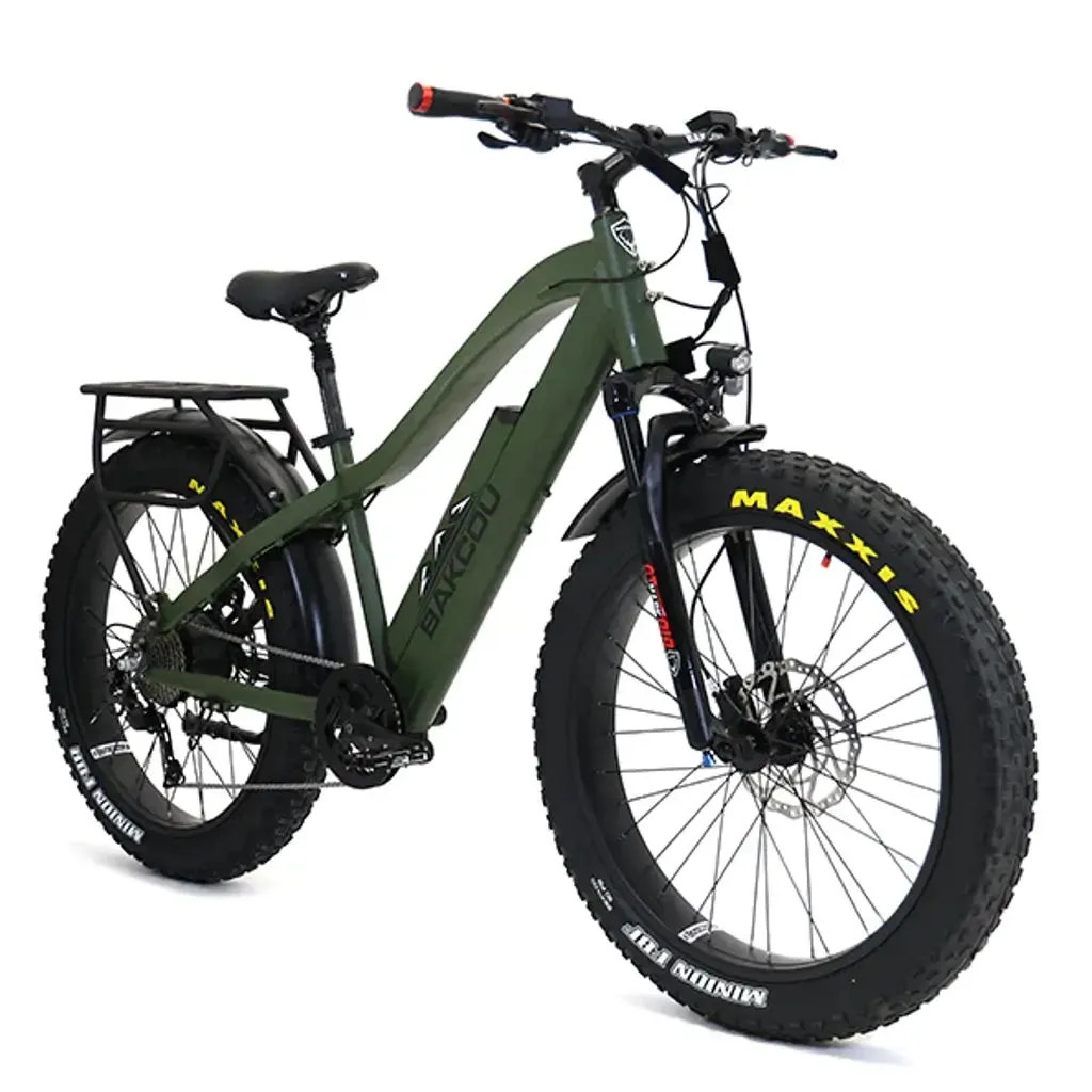 Bakcou Flatlander 750W 48V Fat Tire Electric Hunting Bike