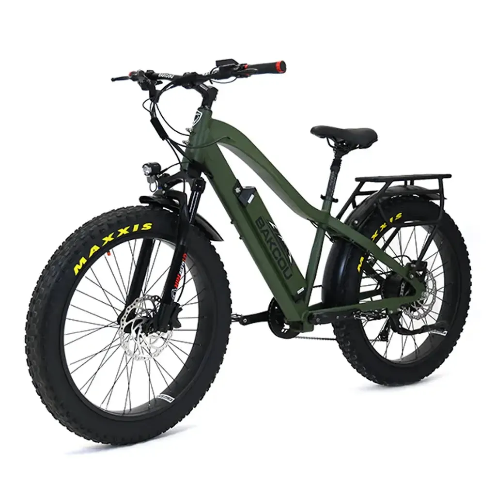 Bakcou Flatlander 750W 48V Fat Tire Electric Hunting Bike