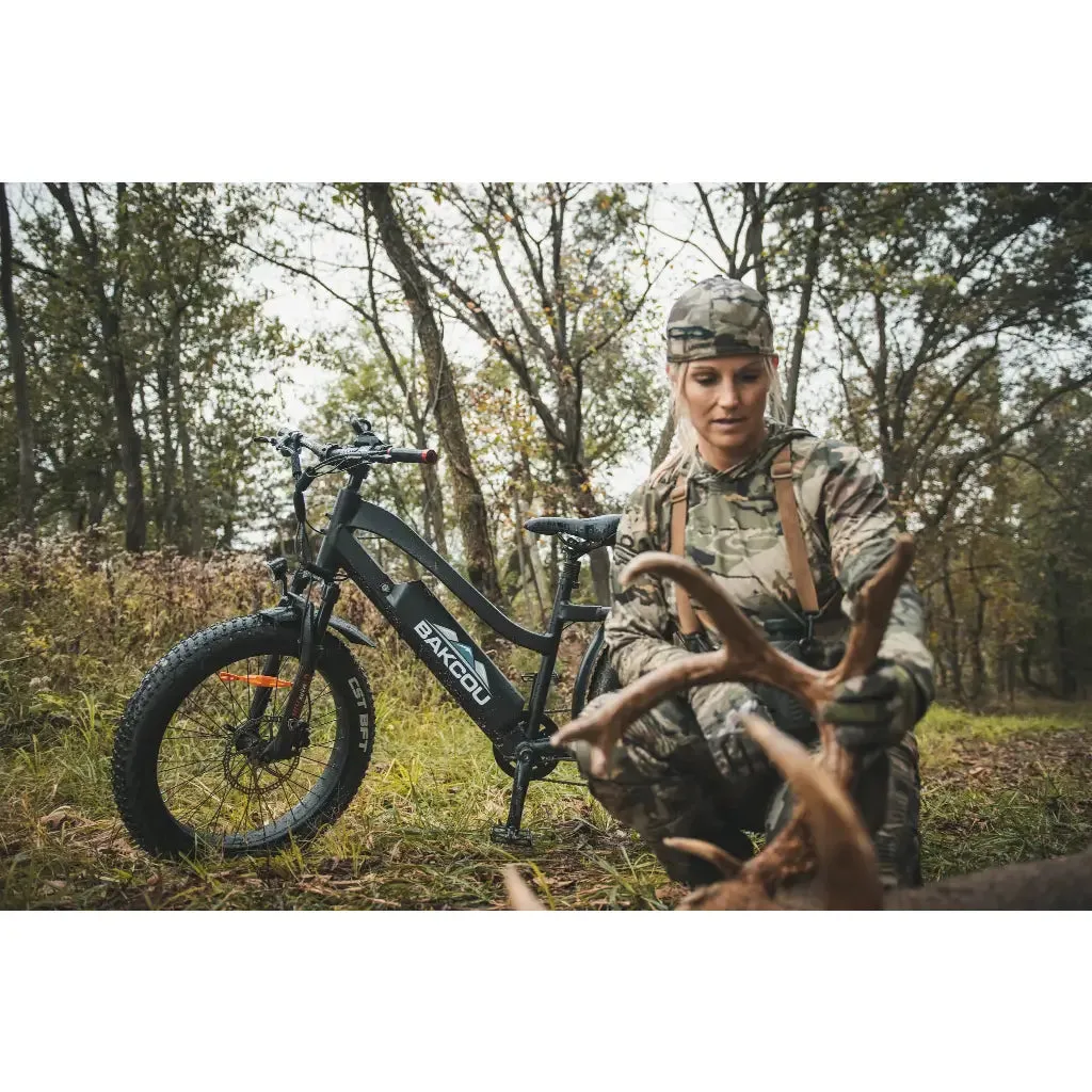 Bakcou Flatlander 750W 48V Fat Tire Electric Hunting Bike