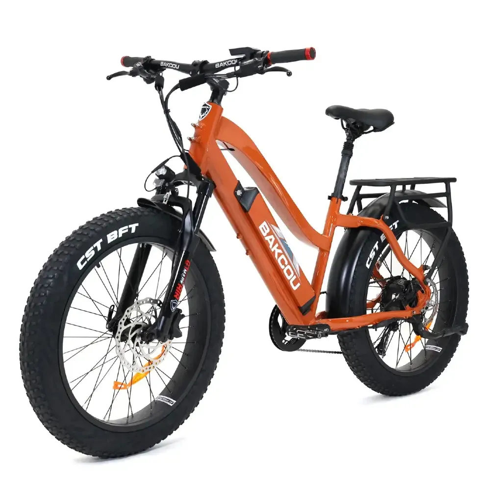 Bakcou Flatlander Step through (ST) 24" 750W 48V Fat Tire Electric Hunting Bike