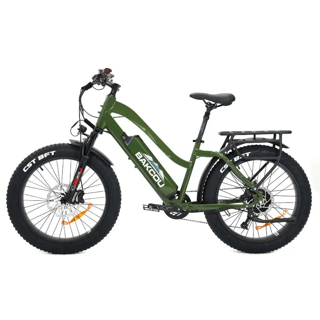 Bakcou Flatlander Step through (ST) 24" 750W 48V Fat Tire Electric Hunting Bike