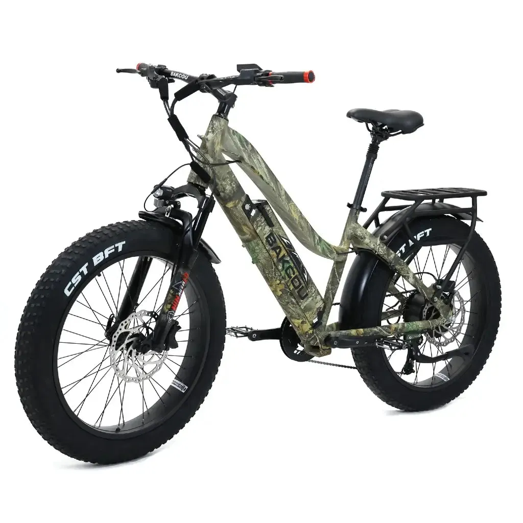 Bakcou Flatlander Step through (ST) 24" 750W 48V Fat Tire Electric Hunting Bike