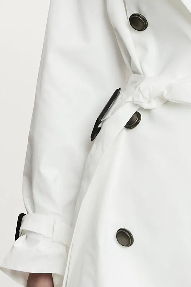 Belted Double-Breasted Trench Coat