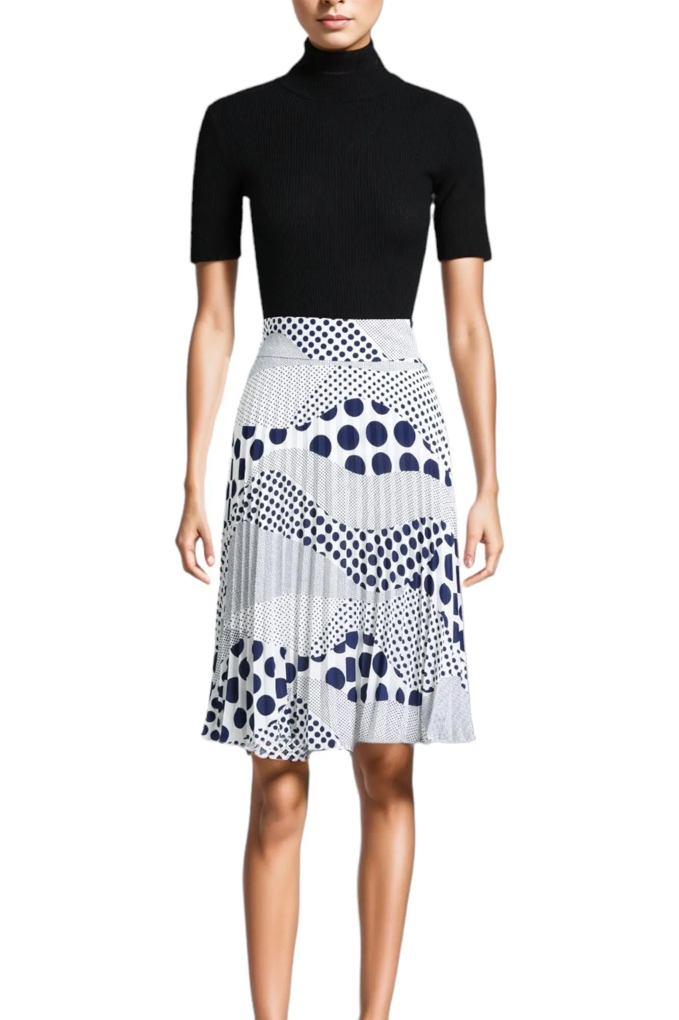 Blue and White Spotted Skirt