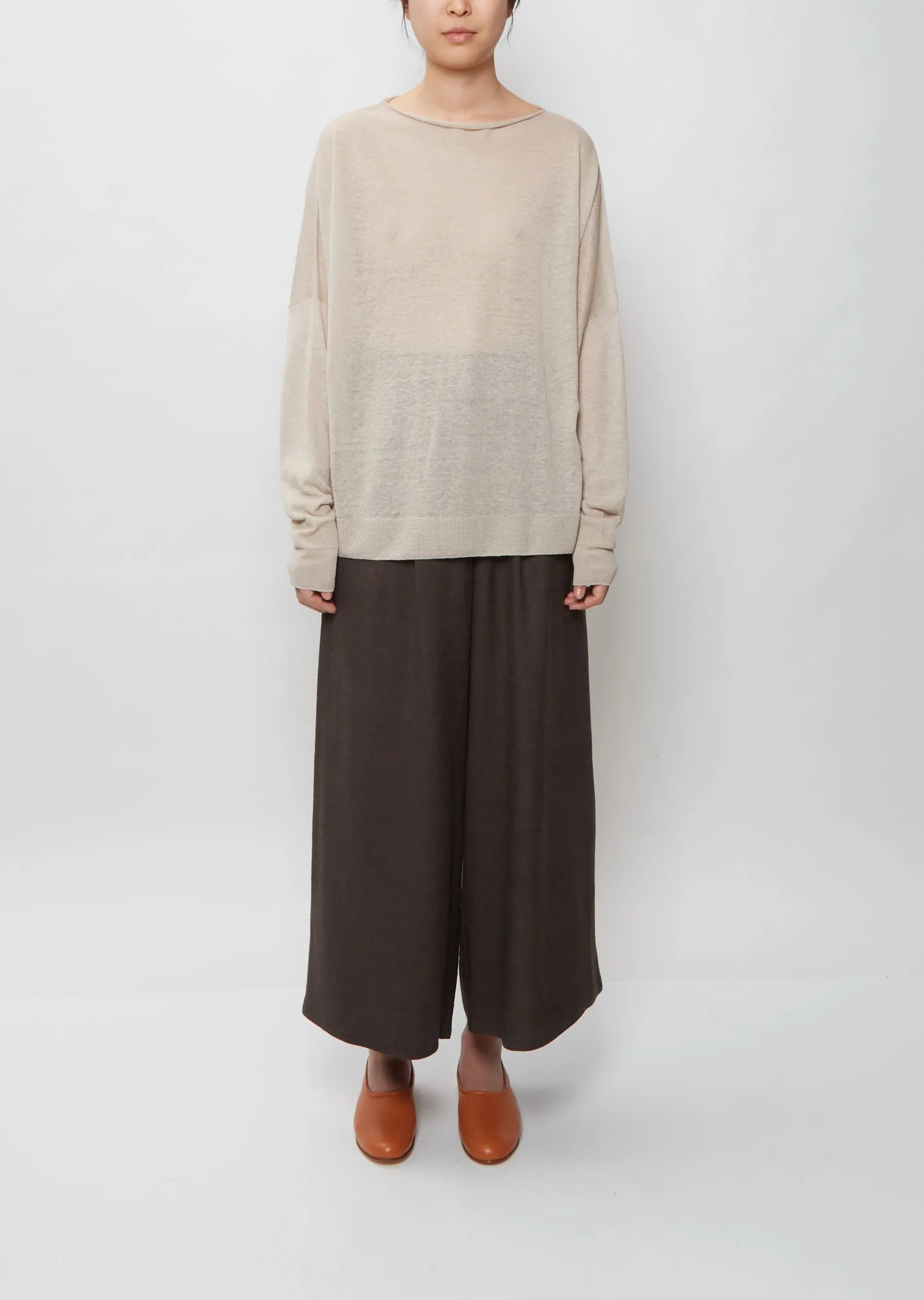 Boatneck Sweater — Oyster