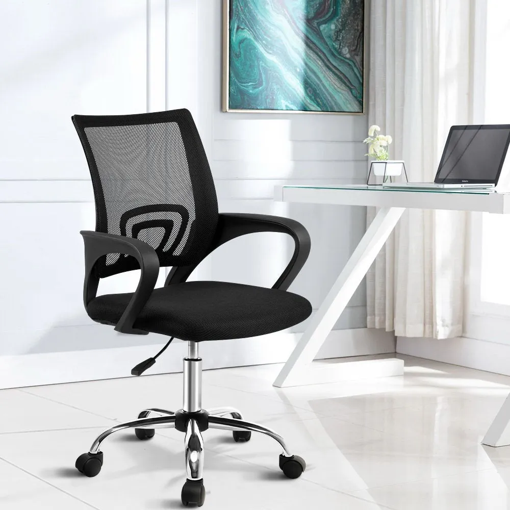 Breathable Mesh Office Chair Mid Back with Lumbar Support - Artiss