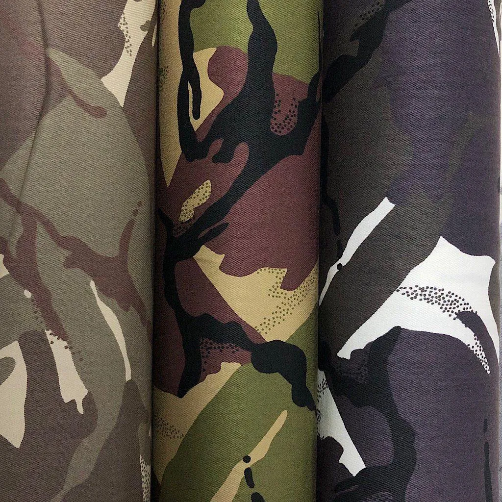 Camouflage 100% Cotton Drill Fabric