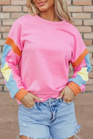 Candy Colorblock French Terry Top