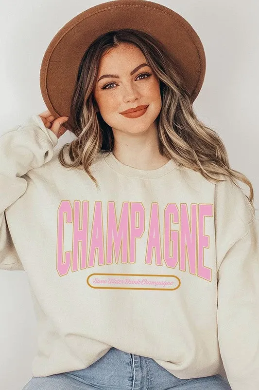 Champagne Drink Graphic Sweatshirts