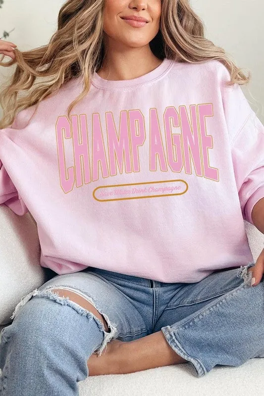 Champagne Drink Graphic Sweatshirts