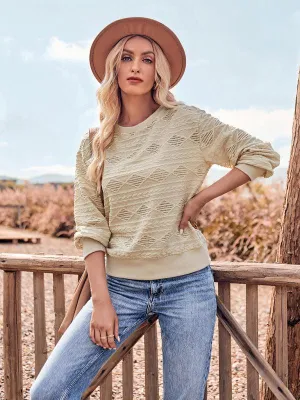 Chic Ribbed Knit Top with Refined Accents