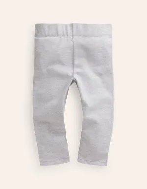 Cropped Leggings-Grey Marl