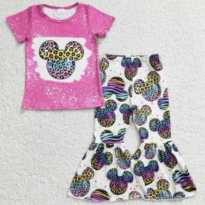 Cute Baby Girls Clothes Boutique Bell Bottoms Set Spring Summer GSPO0455