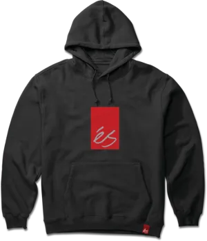 eS Main Block Hoodie, Black Red