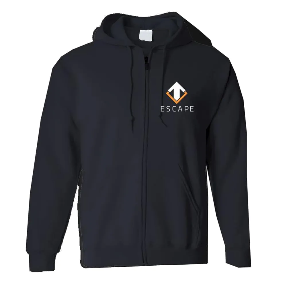 Escape Gaming "Escape" Black Zip-Up Women's Hoodie