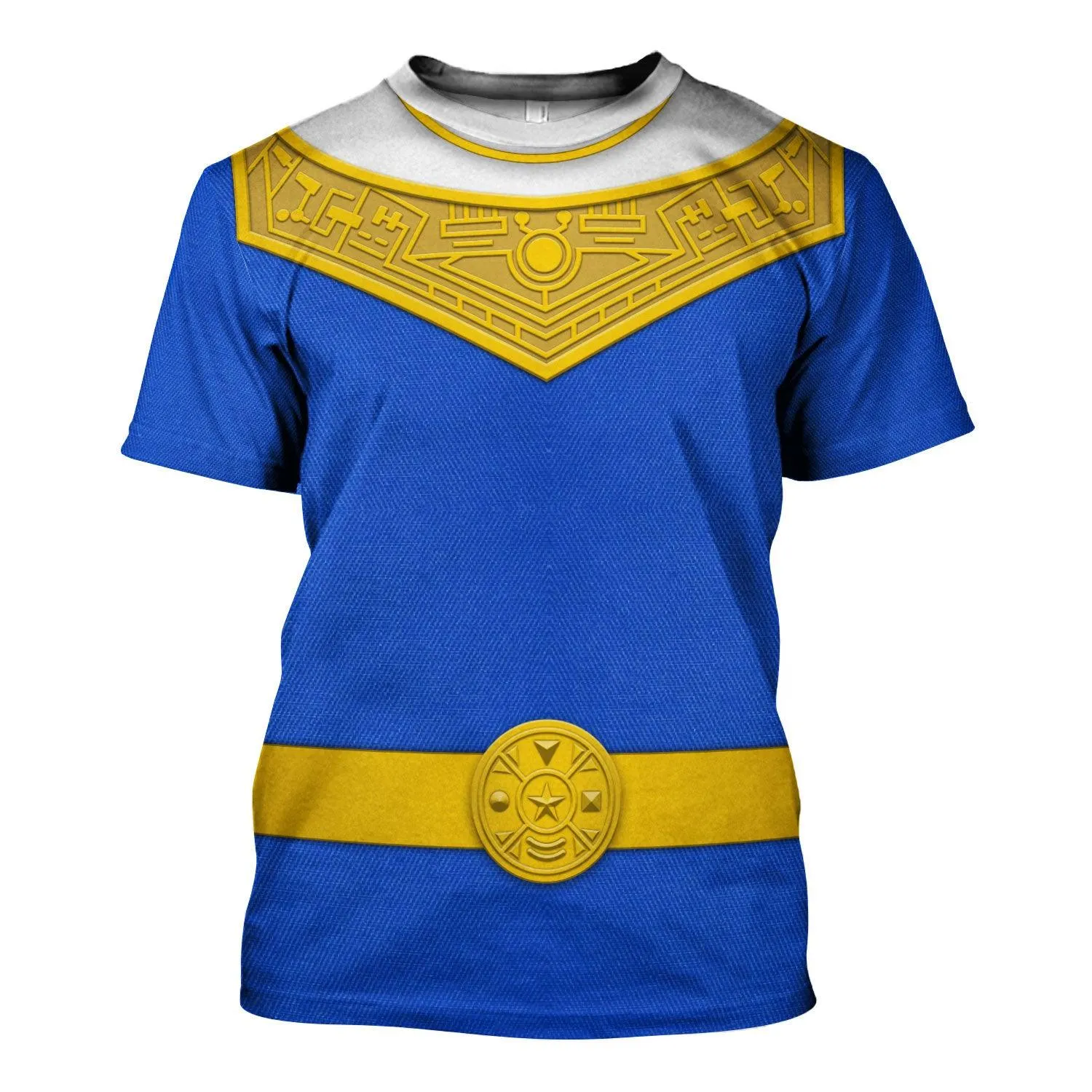 Gearhomie Blue Power Rangers Zeo Hoodies Sweatshirt T-shirt Hawaiian Tracksuit