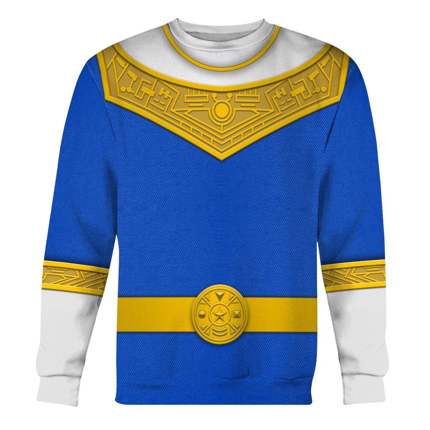 Gearhomie Blue Power Rangers Zeo Hoodies Sweatshirt T-shirt Hawaiian Tracksuit