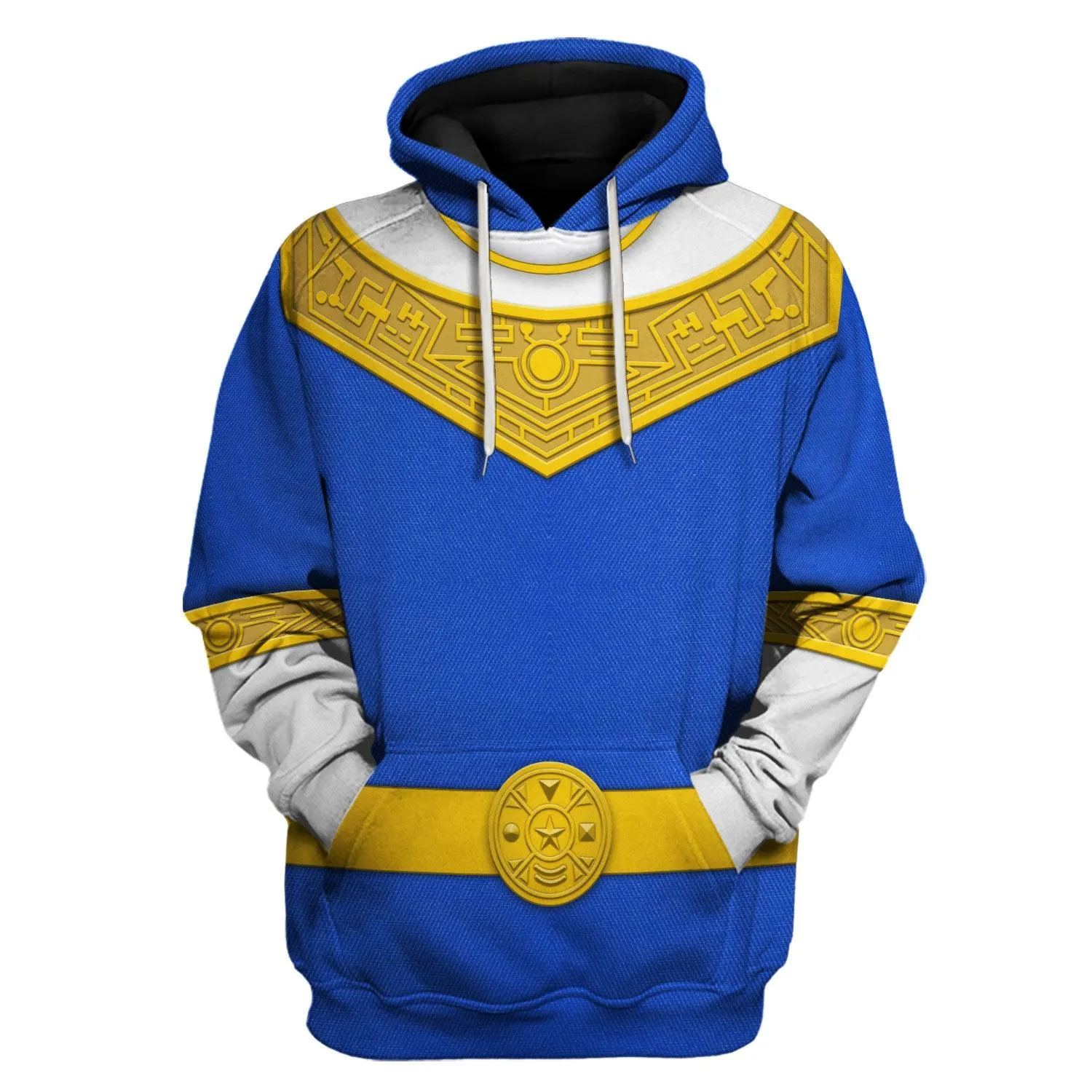 Gearhomie Blue Power Rangers Zeo Hoodies Sweatshirt T-shirt Hawaiian Tracksuit