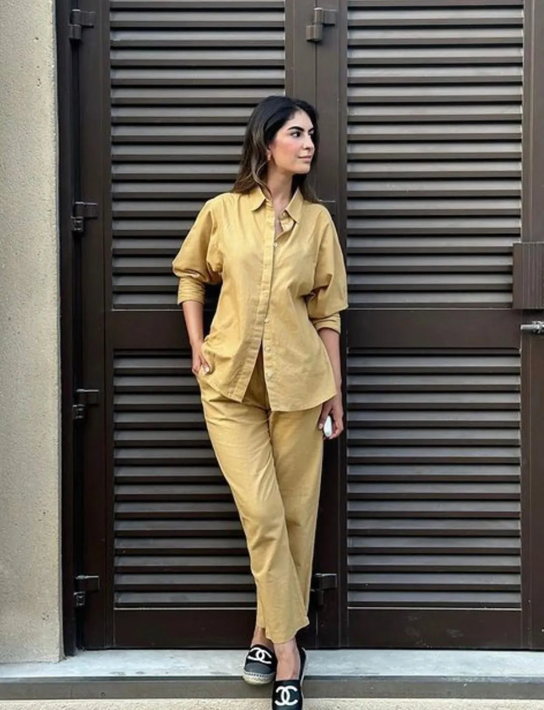 Jahnvi Kapoor Styled Caramel Coord Set