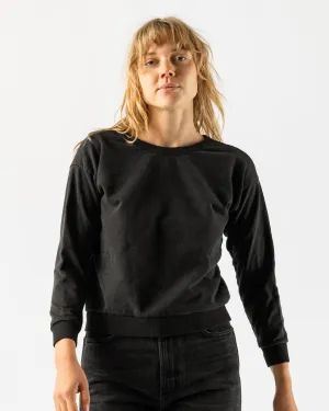 Jungmaven Laguna Cropped Sweatshirt in Black