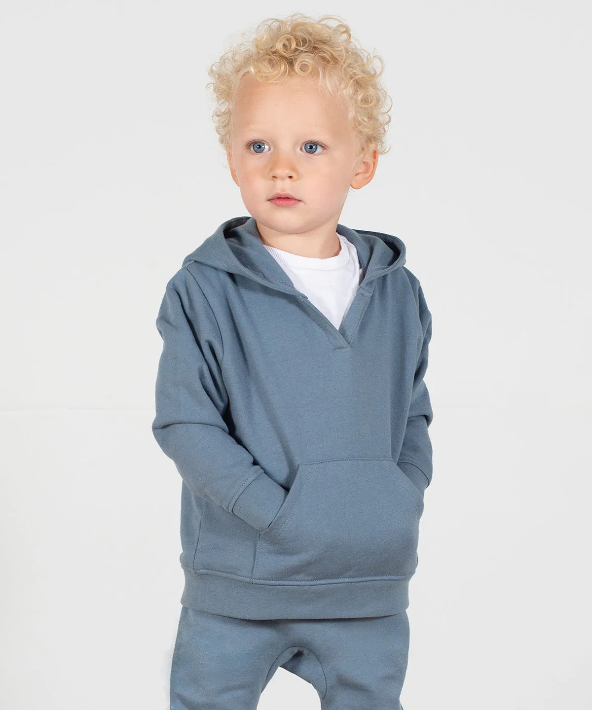 Kids sustainable hoodie | Stone Blue