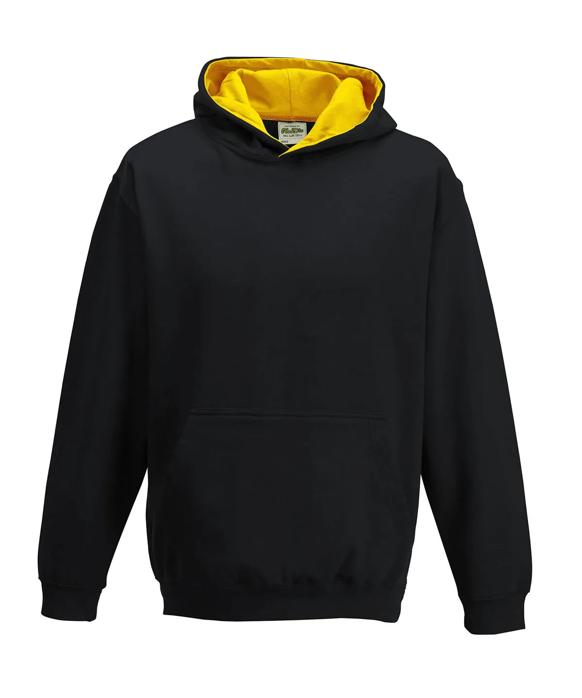 Kids varsity hoodie | Jet Black/Gold