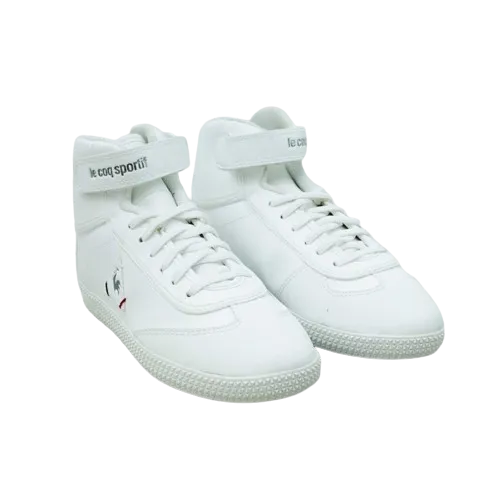 Lecoq Sportif Boys Provencale  Mid Boot White Silver