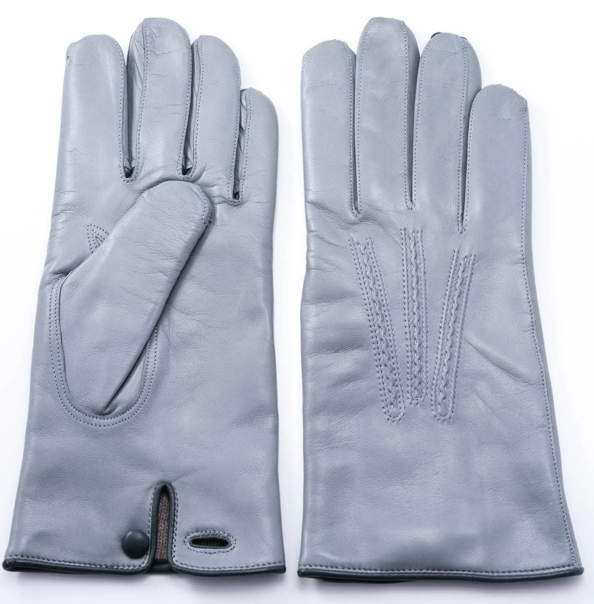 Light Gray Lamb Nappa Gloves