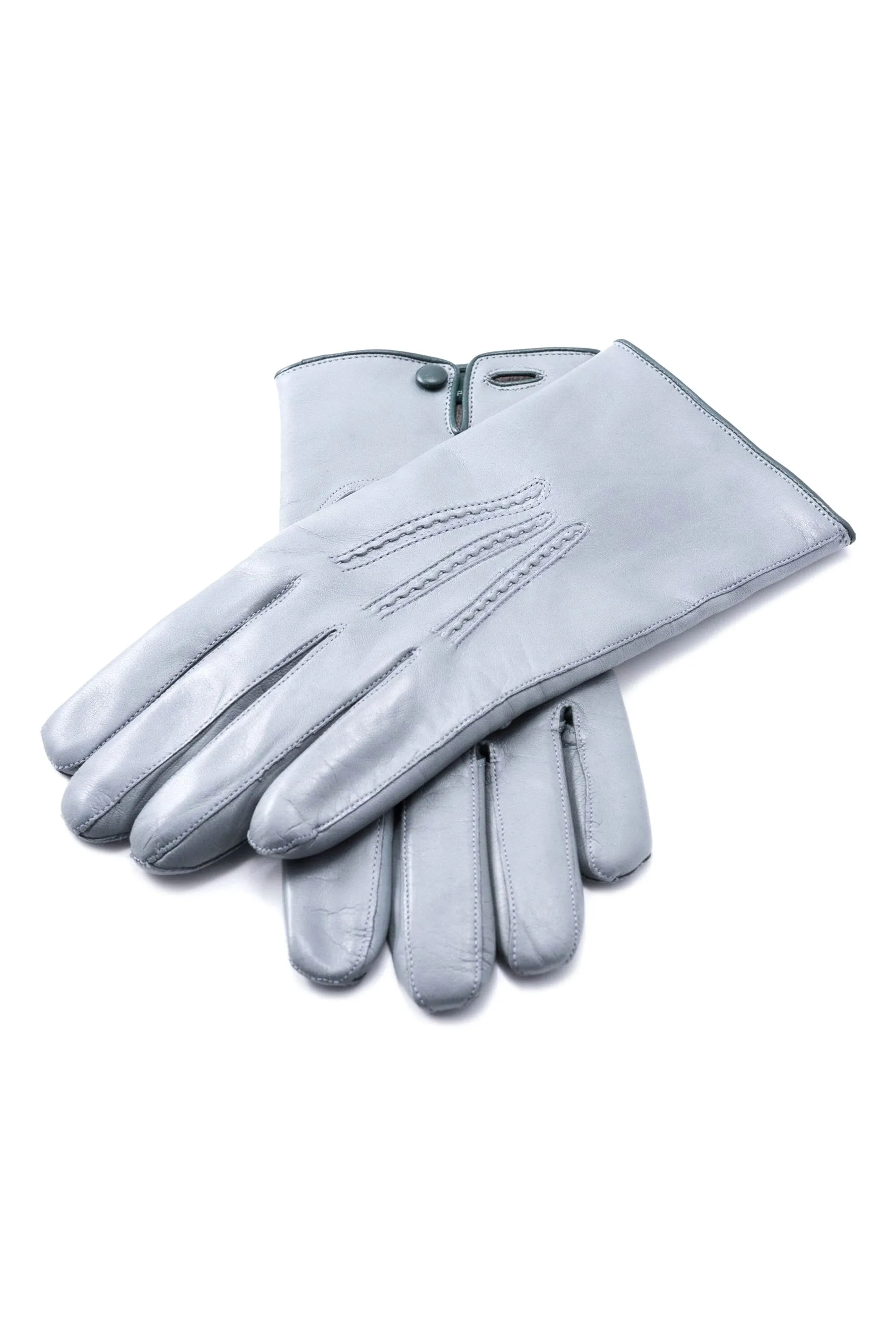 Light Gray Lamb Nappa Gloves