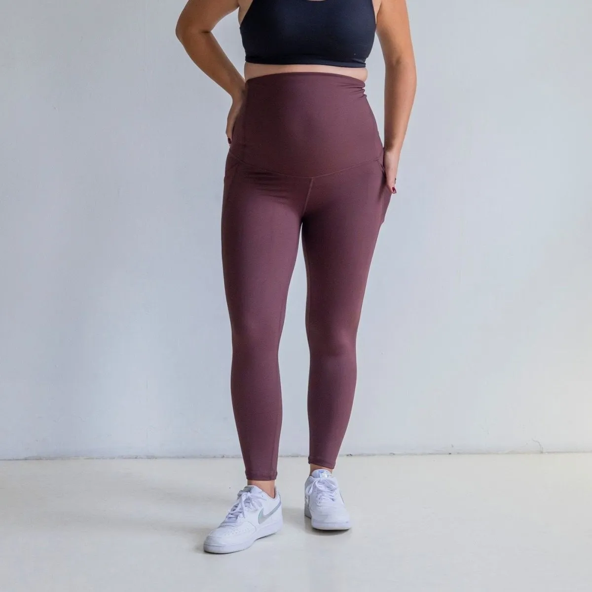 Lux Maternity Pants - Fossil