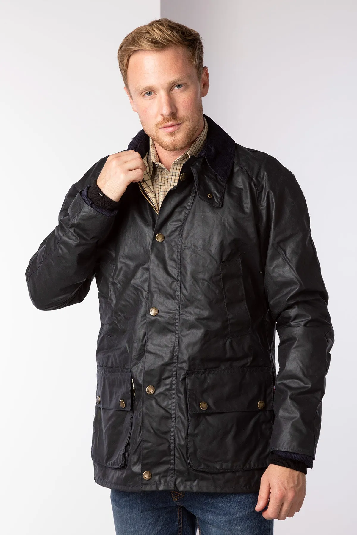 Men's Richmond Slim Fit Waxed Cotton Jacket