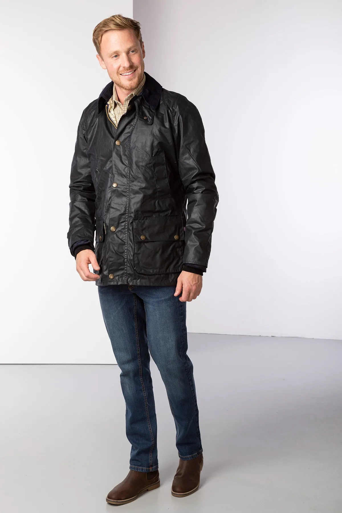 Men's Richmond Slim Fit Waxed Cotton Jacket