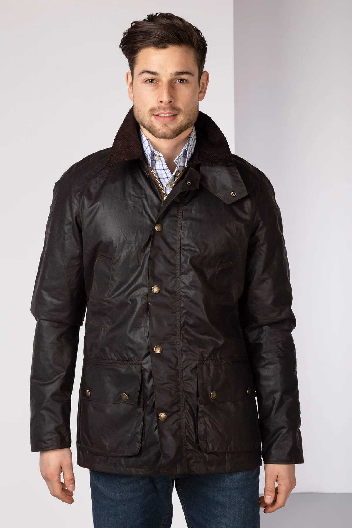 Men's Richmond Slim Fit Waxed Cotton Jacket