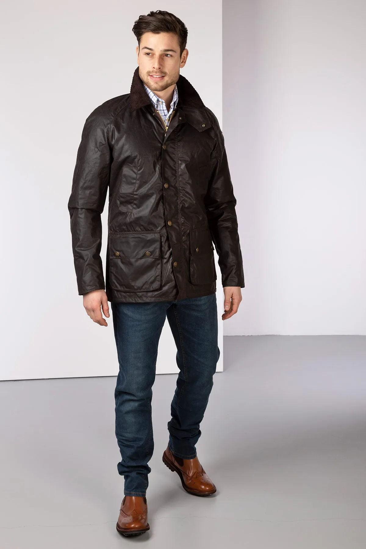 Men's Richmond Slim Fit Waxed Cotton Jacket