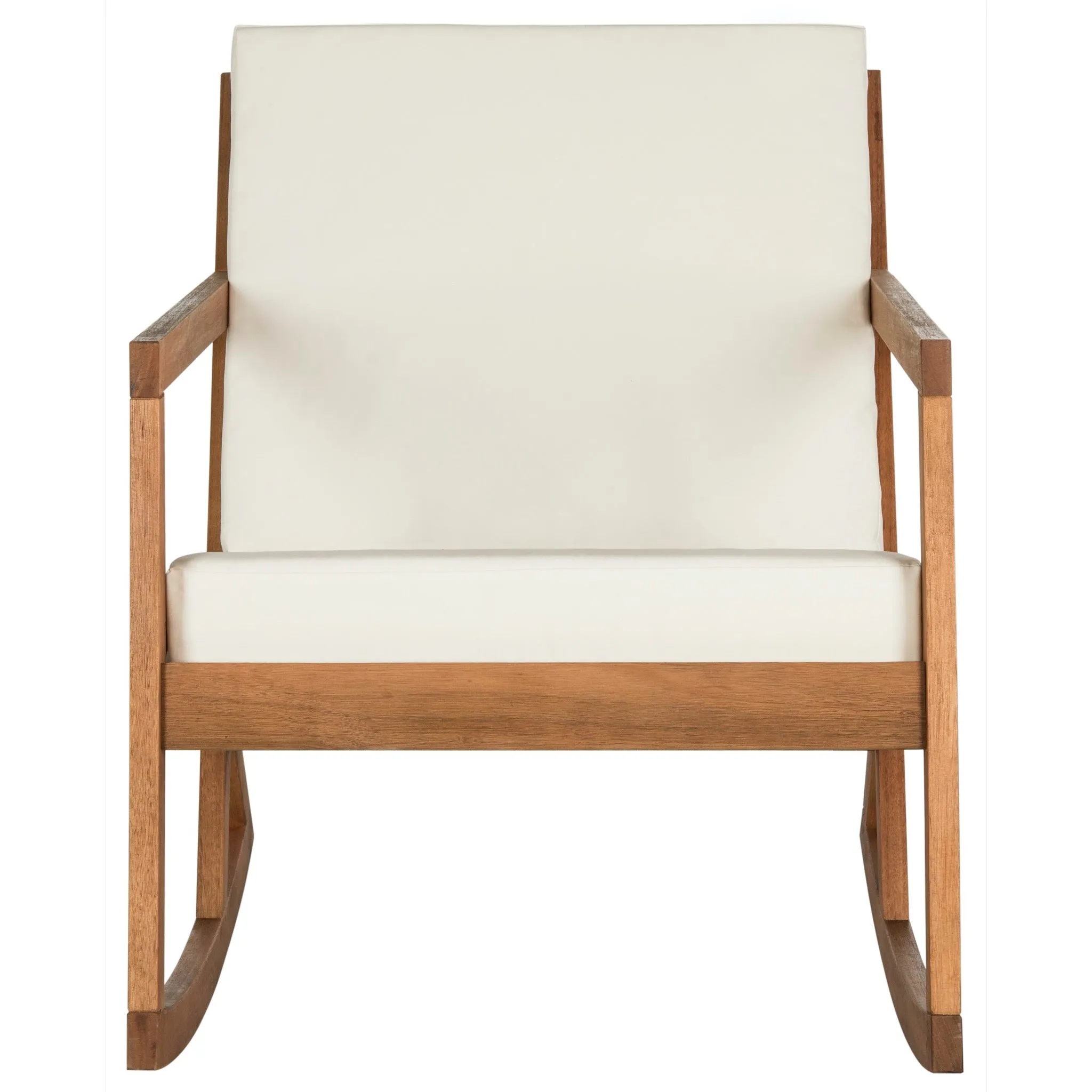 Natural Vernon Rocking Chair with Beige Cushions