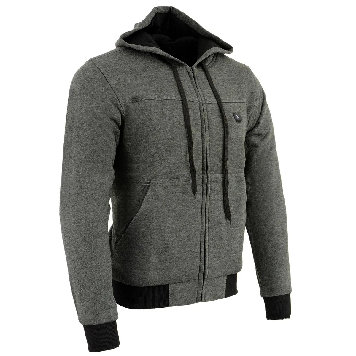 Nexgen Heat MPM1713SET Men's “Fiery’’ Heated Hoodie - Grey Zipper