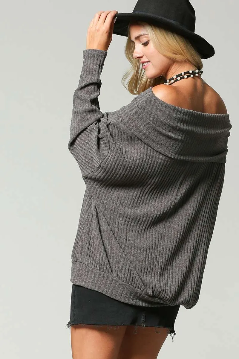 No Limits - Ribbed Sweater Taupe