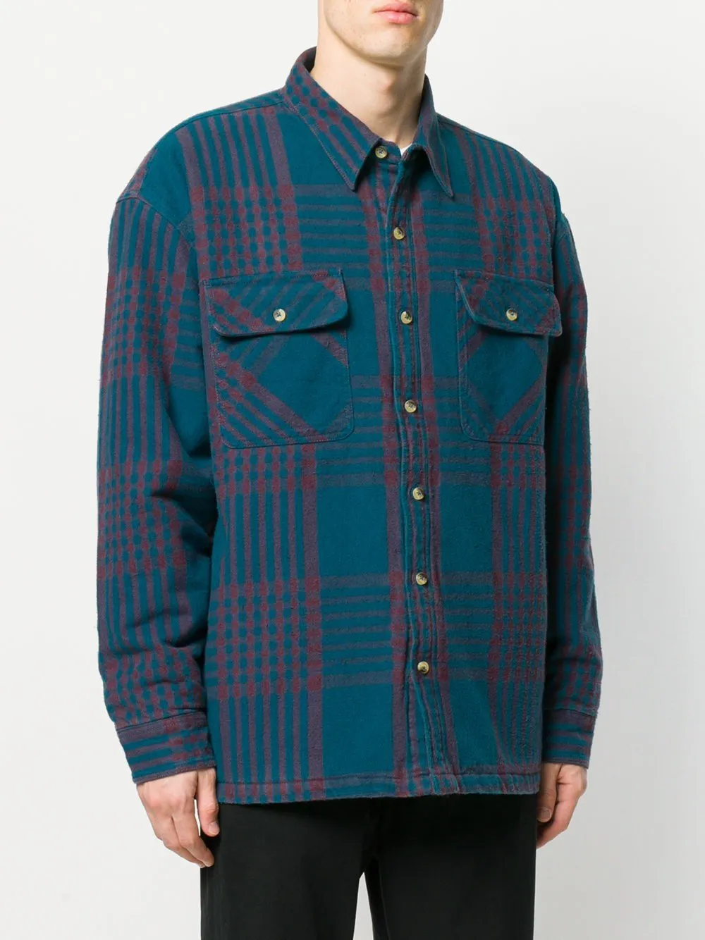 Padded Classic Flannel Blue