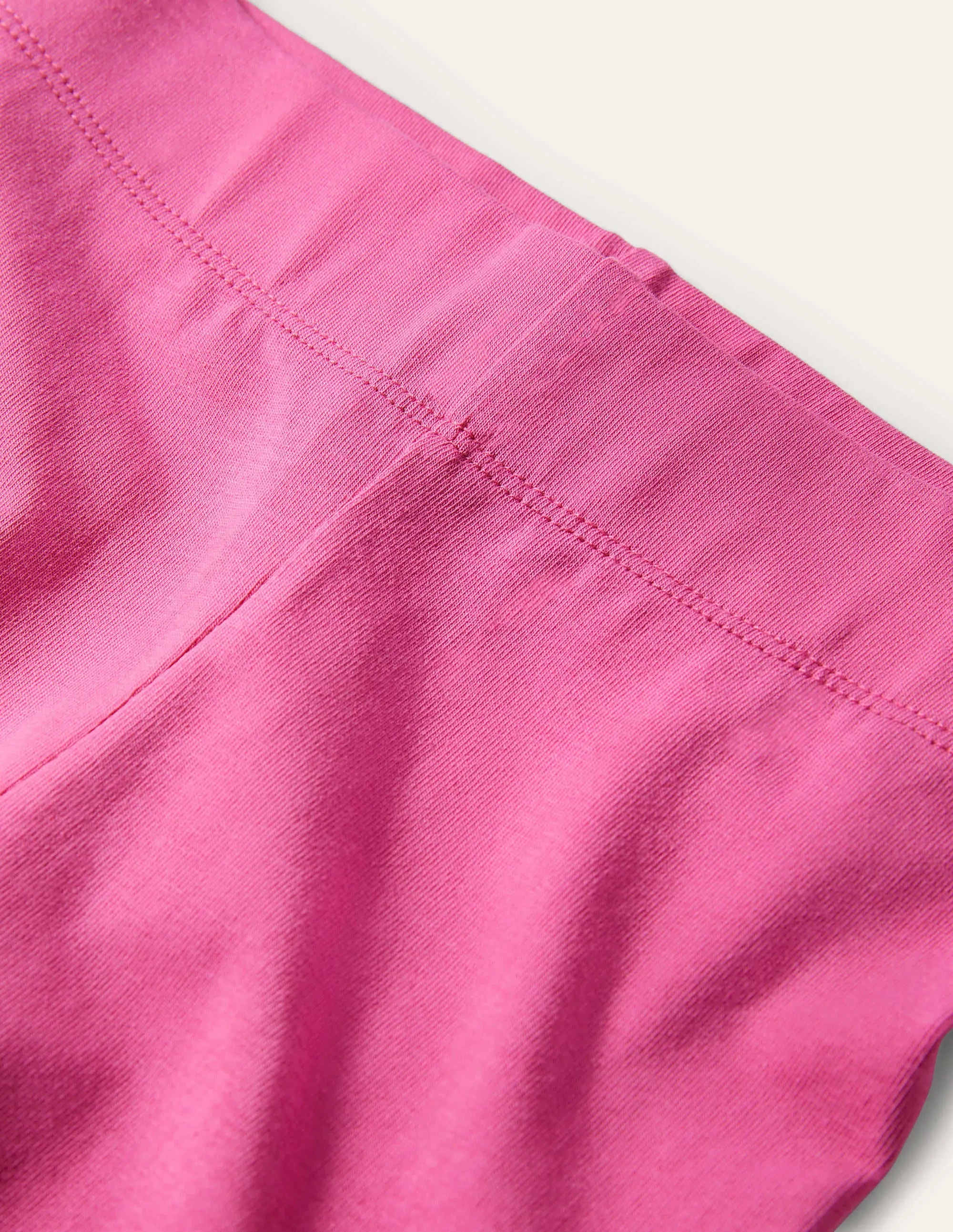 Plain Cropped Leggings-Bright Petal Pink