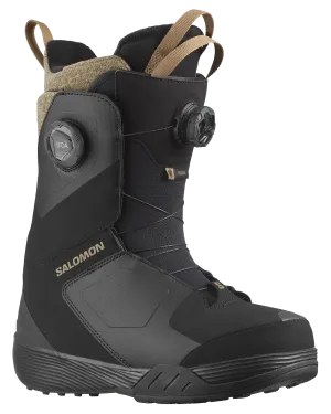 Salomon Women's Kiana Dual Boa Snowboard Boots - Black / Black / Sepia Tint - 2024